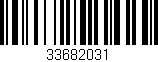 Código de barras (EAN, GTIN, SKU, ISBN): '33682031'
