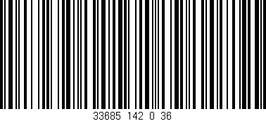 Código de barras (EAN, GTIN, SKU, ISBN): '33685_142_0_36'