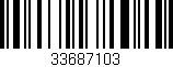Código de barras (EAN, GTIN, SKU, ISBN): '33687103'