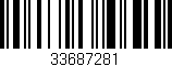 Código de barras (EAN, GTIN, SKU, ISBN): '33687281'