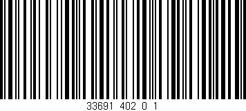 Código de barras (EAN, GTIN, SKU, ISBN): '33691_402_0_1'