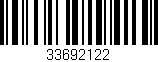 Código de barras (EAN, GTIN, SKU, ISBN): '33692122'