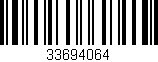 Código de barras (EAN, GTIN, SKU, ISBN): '33694064'