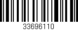 Código de barras (EAN, GTIN, SKU, ISBN): '33696110'