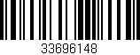 Código de barras (EAN, GTIN, SKU, ISBN): '33696148'