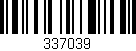 Código de barras (EAN, GTIN, SKU, ISBN): '337039'