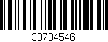 Código de barras (EAN, GTIN, SKU, ISBN): '33704546'