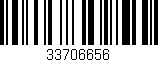 Código de barras (EAN, GTIN, SKU, ISBN): '33706656'