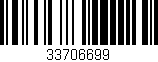 Código de barras (EAN, GTIN, SKU, ISBN): '33706699'