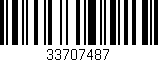 Código de barras (EAN, GTIN, SKU, ISBN): '33707487'