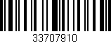 Código de barras (EAN, GTIN, SKU, ISBN): '33707910'