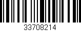 Código de barras (EAN, GTIN, SKU, ISBN): '33708214'