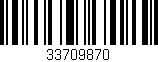 Código de barras (EAN, GTIN, SKU, ISBN): '33709870'