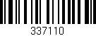 Código de barras (EAN, GTIN, SKU, ISBN): '337110'