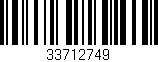 Código de barras (EAN, GTIN, SKU, ISBN): '33712749'