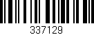 Código de barras (EAN, GTIN, SKU, ISBN): '337129'