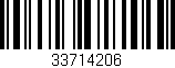 Código de barras (EAN, GTIN, SKU, ISBN): '33714206'