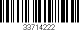Código de barras (EAN, GTIN, SKU, ISBN): '33714222'