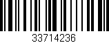 Código de barras (EAN, GTIN, SKU, ISBN): '33714236'