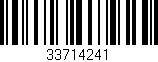Código de barras (EAN, GTIN, SKU, ISBN): '33714241'