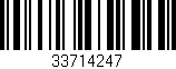 Código de barras (EAN, GTIN, SKU, ISBN): '33714247'