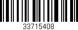 Código de barras (EAN, GTIN, SKU, ISBN): '33715408'