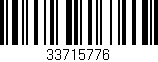 Código de barras (EAN, GTIN, SKU, ISBN): '33715776'