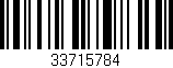 Código de barras (EAN, GTIN, SKU, ISBN): '33715784'