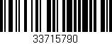 Código de barras (EAN, GTIN, SKU, ISBN): '33715790'
