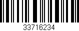 Código de barras (EAN, GTIN, SKU, ISBN): '33716234'