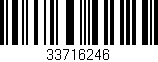 Código de barras (EAN, GTIN, SKU, ISBN): '33716246'