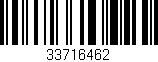 Código de barras (EAN, GTIN, SKU, ISBN): '33716462'