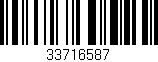 Código de barras (EAN, GTIN, SKU, ISBN): '33716587'