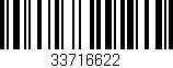 Código de barras (EAN, GTIN, SKU, ISBN): '33716622'