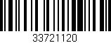 Código de barras (EAN, GTIN, SKU, ISBN): '33721120'