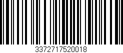 Código de barras (EAN, GTIN, SKU, ISBN): '3372717520018'