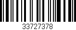 Código de barras (EAN, GTIN, SKU, ISBN): '33727378'