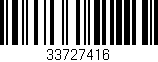 Código de barras (EAN, GTIN, SKU, ISBN): '33727416'
