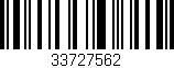 Código de barras (EAN, GTIN, SKU, ISBN): '33727562'