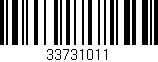 Código de barras (EAN, GTIN, SKU, ISBN): '33731011'