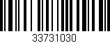 Código de barras (EAN, GTIN, SKU, ISBN): '33731030'