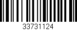 Código de barras (EAN, GTIN, SKU, ISBN): '33731124'