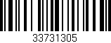 Código de barras (EAN, GTIN, SKU, ISBN): '33731305'