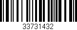 Código de barras (EAN, GTIN, SKU, ISBN): '33731432'