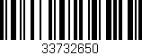Código de barras (EAN, GTIN, SKU, ISBN): '33732650'