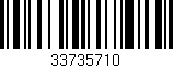 Código de barras (EAN, GTIN, SKU, ISBN): '33735710'