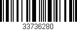 Código de barras (EAN, GTIN, SKU, ISBN): '33736280'