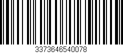 Código de barras (EAN, GTIN, SKU, ISBN): '3373646540078'