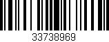 Código de barras (EAN, GTIN, SKU, ISBN): '33738969'