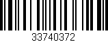 Código de barras (EAN, GTIN, SKU, ISBN): '33740372'